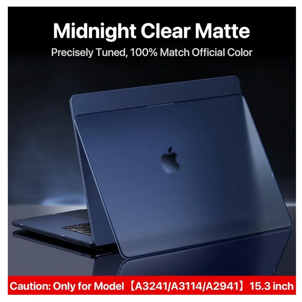 MacBook Air 15 HardShell Laptop Cover Midnight Clear